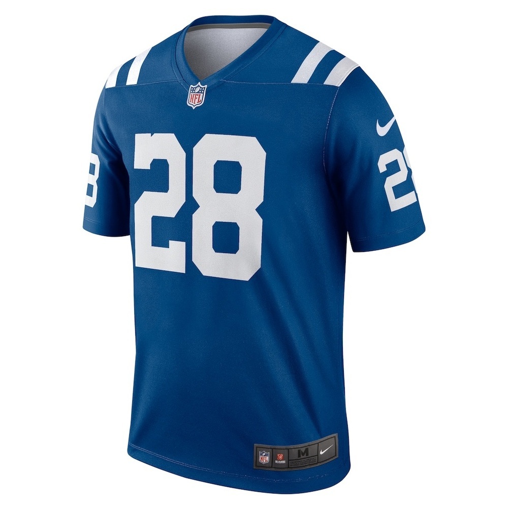 Men's Indianapolis Colts #28 Nike Royal Legend Player Performance Top
